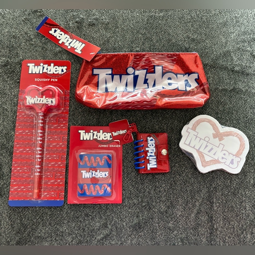 * Twizzlers Stationery Set -5 Pieces- School Set Back To School Supplies NWT